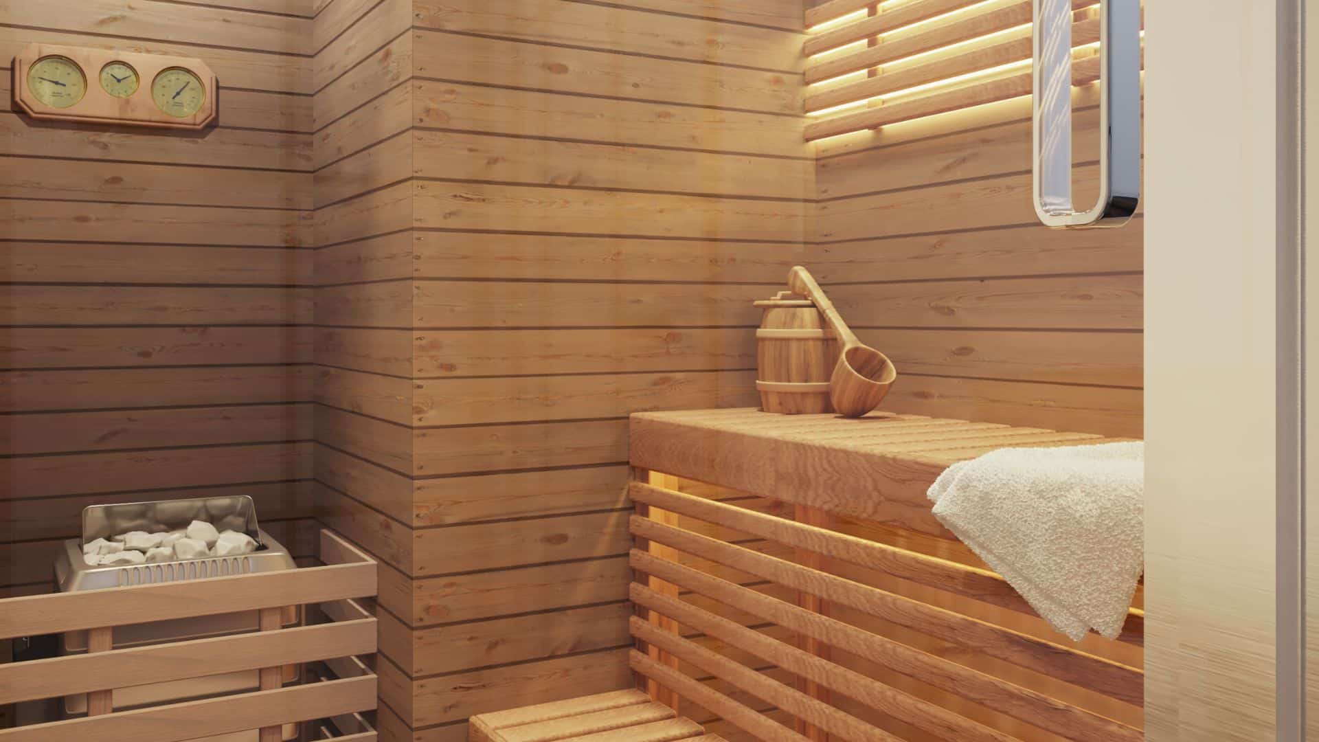 Fritidshus bastu modern