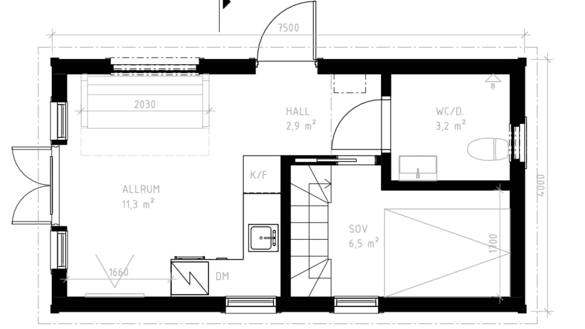 Planlösning unik #815 Uppsala