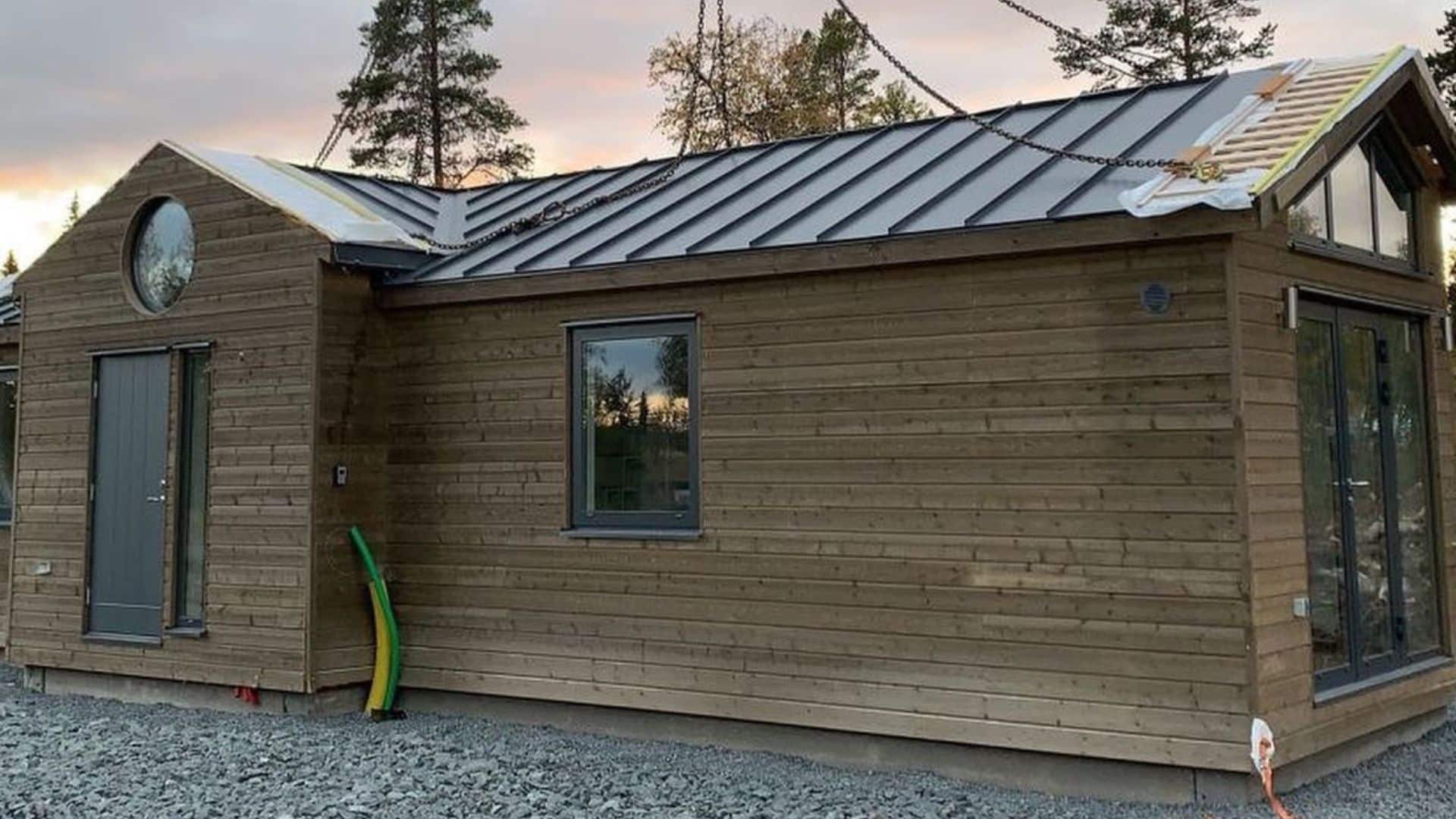 Fjällstuga exteriör