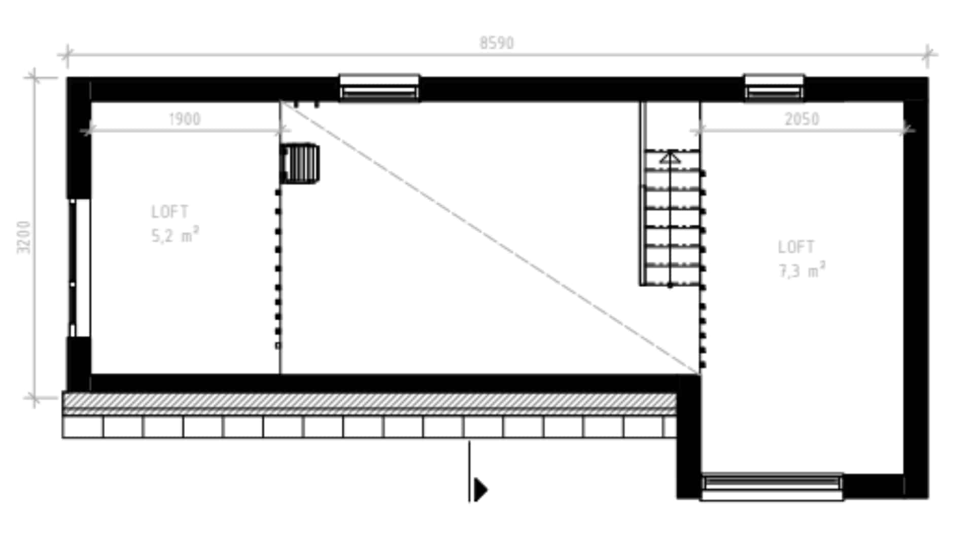 Planlösning unik #826 Åre