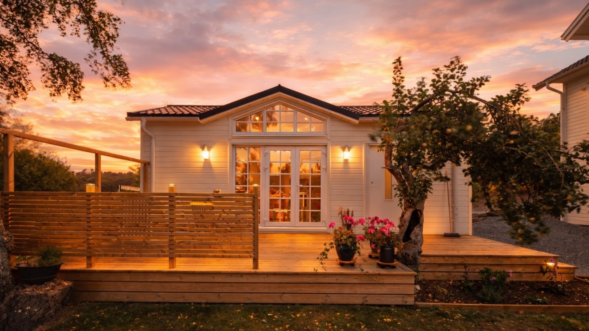 Vitt hus med New England Style